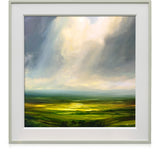 illuminated plains - 30" x 30"