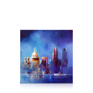 cathedral skies - 16" x 16"