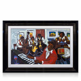 midnight blues & bourbon notes - 48" x 24"