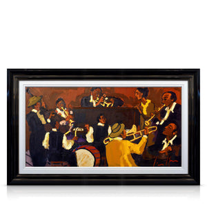 the jazz players - 48" x 24"