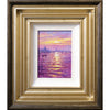 A closer view of Andrew's painting. The golden tones of the frame compliment the warm, heathery glow of his sunrise over St. Paul's Cathedral.