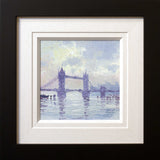 A larger image of the same painting, in a simple, elegant black outer frame around a white inner frame.  