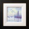 A closer look at this sold painting; it features a hazy view across the Thames towards The Houses of Parliament and Westminster Bridge.