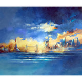 city sunset - 47" x 39"