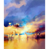 last light on low clouds - 39" x 47"