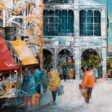 borough market - 28" x 28"