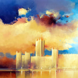 last light on low clouds - 39" x 47"