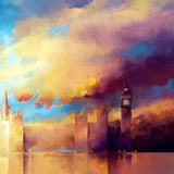 last light on low clouds - 39" x 47"