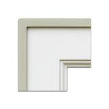 Beige picture frame on a white background