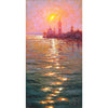 evening glow, venice - 6" x 12"