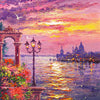 reflections of santa maria della salute - 9" x 9"