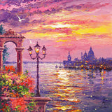 reflections of santa maria della salute - 9" x 9"