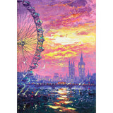 sunset over the london eye - sold