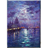 the thames by moonlight - 5" x 7"