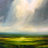 illuminated plains - 30" x 30"