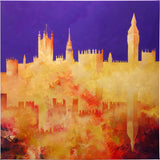 purple parliament - 39" x 39"