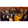 the jazz players - 48" x 24"