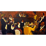 the jazz players - 48" x 24"