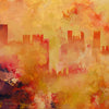 purple parliament - 39" x 39"