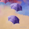 umbrella sky in red - 20" x 20"