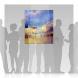 last light on low clouds - 39" x 47"