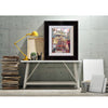 Artist Allan Stephens' 20 inch limited edition print of "Leadenhall Market" displayed on a collector’s craft bench.