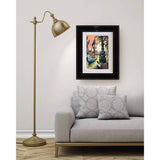 Artist Allan Stephens' 20 inch limited edition print of "River Cruise" displayed above a sofa in a collector’s sitting room.