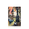 A signed, limited edition print of "River Cruise" by artist Allan Stephens, on a 30 inch box canvas.