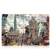 A signed, limited edition print of "City of London" by artist Allan Stephens, on a 40 inch box canvas.