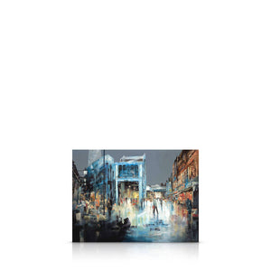 A signed, limited edition print of "Borough Market" by mixed media artist Ed Robinson, on a 20 inch box canvas.