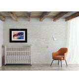 Artist Jon Gubbay’s 20 inch limited edition print of "Westminster" displayed in a stylish nursery.