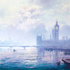 sunshine sparkle through morning haze, westminster - 36" x 36"