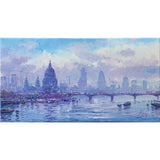 morning haze, the thames ii - 15" x 8"