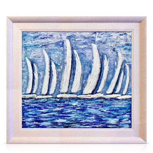 sailing - 36" x 32"