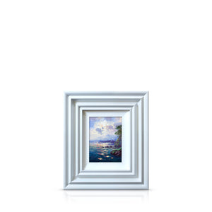 A small, original oil painting of Lake Windermere from artist Andrew Grant Kurtis.