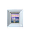 An oil on canvas painting of Venice, featuring a low sun, hazy skies and sunlight sparkling on the grand canal.