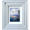 A larger version of the previous image. Simply framed, Andrew's painting is light and airy, the sun reflecting on the water.