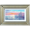 A closer look at Andrew's sunrise painting of Westminster and the River Thames.