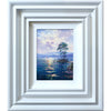 A closer view of Andrew's painting. The simple, white frame adds to the light, open feel of the artwork.