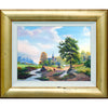 a river runs by - 16" x 12"