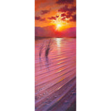 evening glow, lakeland - 12" x 32"