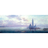 morning haze, venice - 32" x 12"