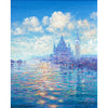 Close-up detail of Andrew's painting; his impressionistic brushstrokes dance across the canvas creating a Venice that feels not only incredibly calm and relaxing, but vital and immediate too.