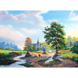 a river runs by - 16" x 12"