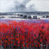 fields run red - 16" x 16"