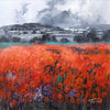 the storm gathering - 16" x 16"